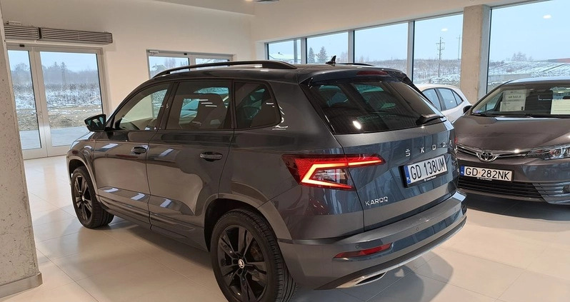 Skoda Karoq cena 115000 przebieg: 66000, rok produkcji 2019 z Gdańsk małe 137